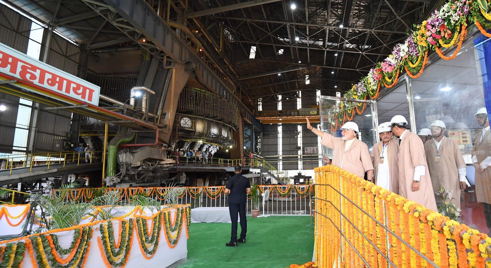 प्रधानमंत्री द्वारा भिलाई स्टील प्लांट के आधुनिकीकरण का शुभारंभ, जून 2018